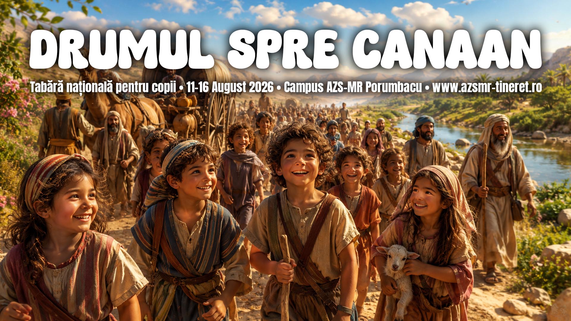 Drumul spre Canaan – Tabără națională pentru copii – 11-16 August 2026 – Campus AZS-MR Porumbacu