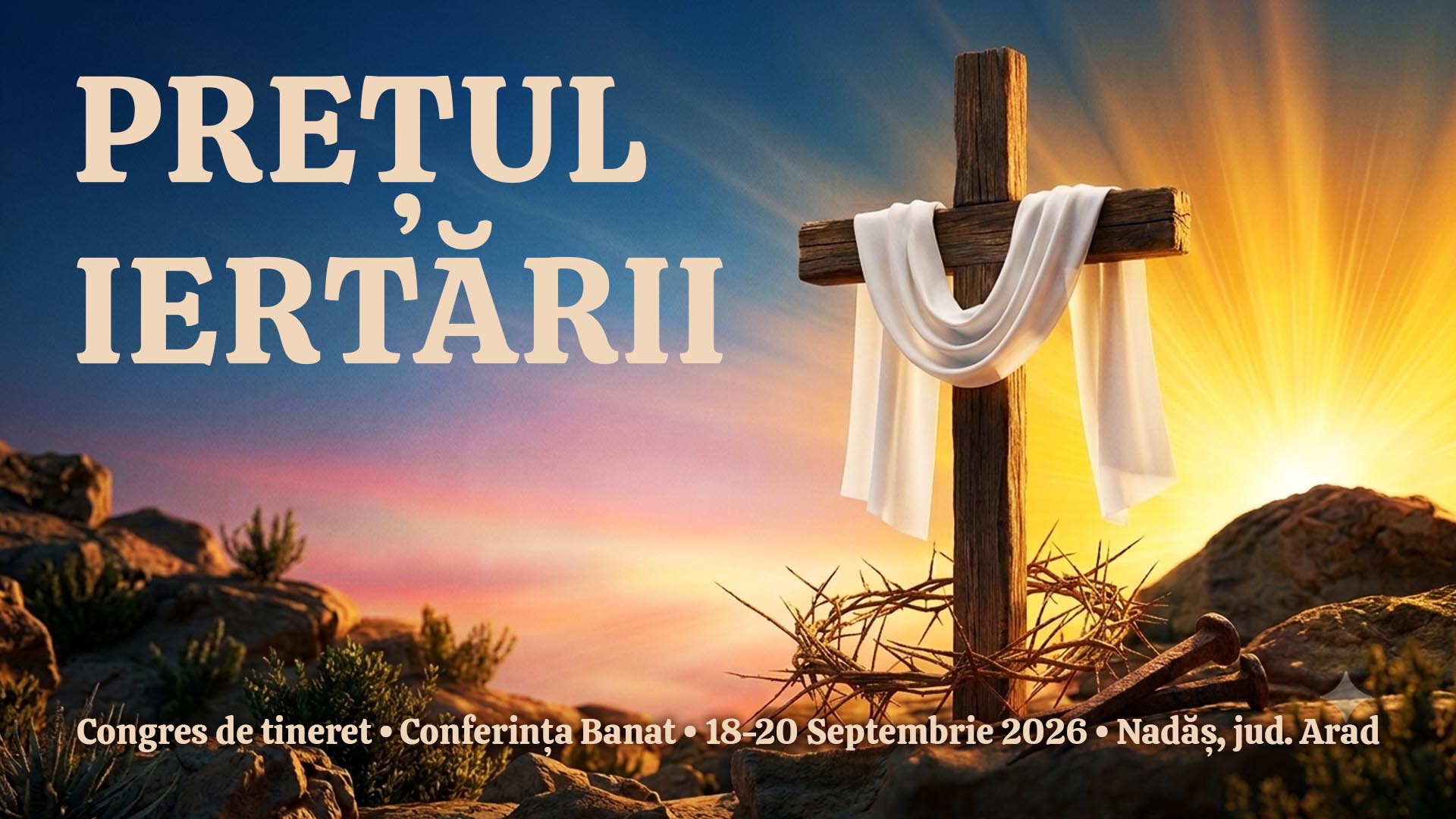 Prețul iertării – Conferința Banat – 18-20 Septembrie 2026 – Nadăș, jud. Arad